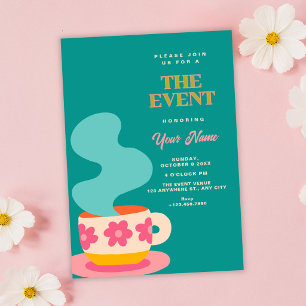Cute cup invitation