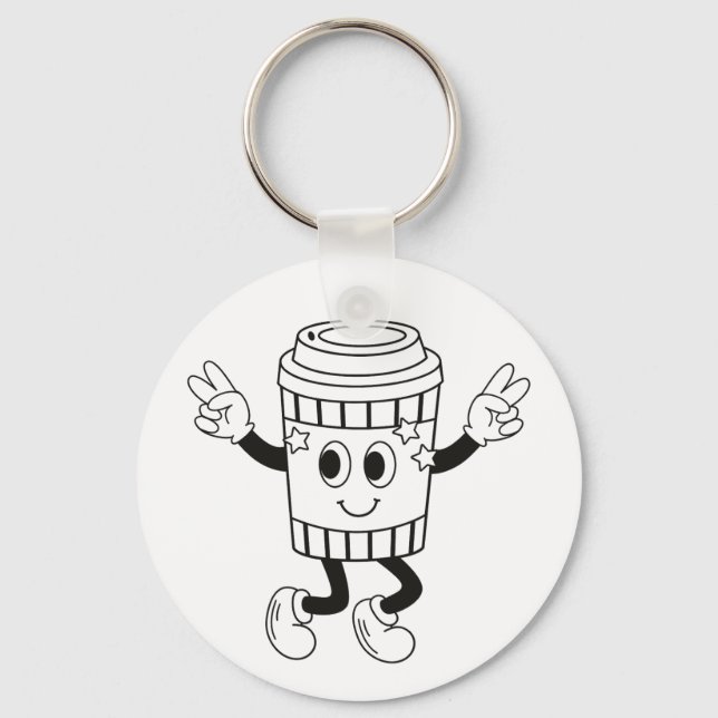 CUTE CUP ROLLIN  KEYCHAIN (Front)