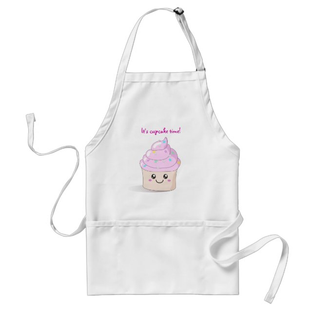 Cute Cupcake Adult Apron (Front)