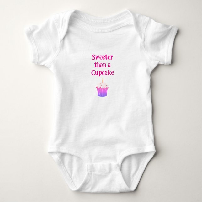 Cute Cupcake baby Romper (Front)