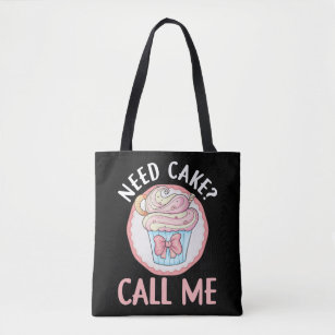 Cute Cupcake Baker Humor Bakery Pastry Chef Tote Bag