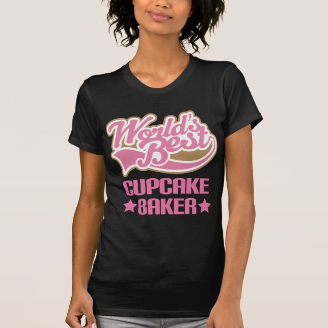 Cute Cupcake Baker T-Shirt (Front)