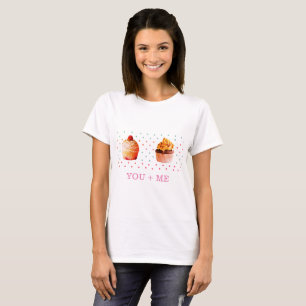 Cute Cupcake Basic T-Shirt, You and me T-Shirt