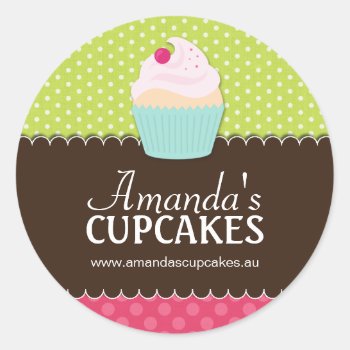 Cute Cupcake Box Or Jar Stickers by colourfuldesigns at Zazzle