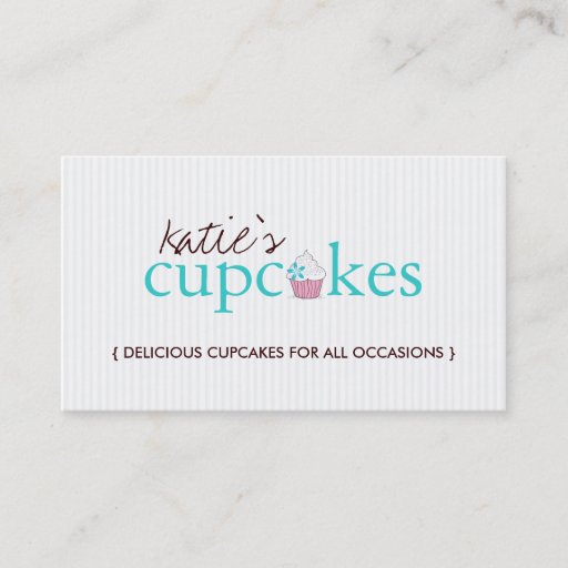 Customizable CUTE CUPCAKE BUSINESS CARD