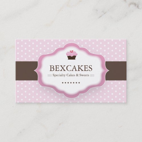 Cute Cupcake Business Card