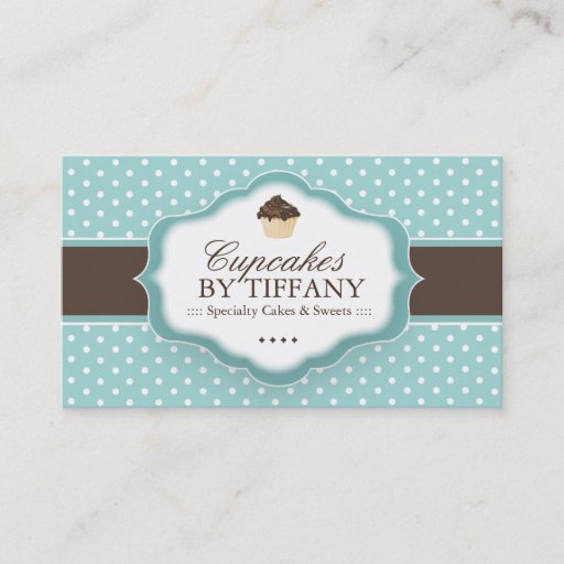 Customizable Cute Cupcake Business Card