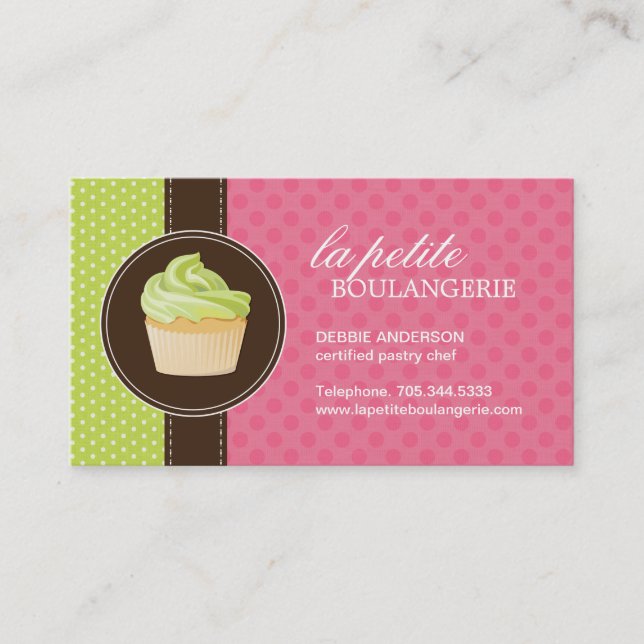 Cute Cupcake Business Cards (Front)