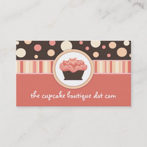 Customizable Cute Cupcake Business Cards