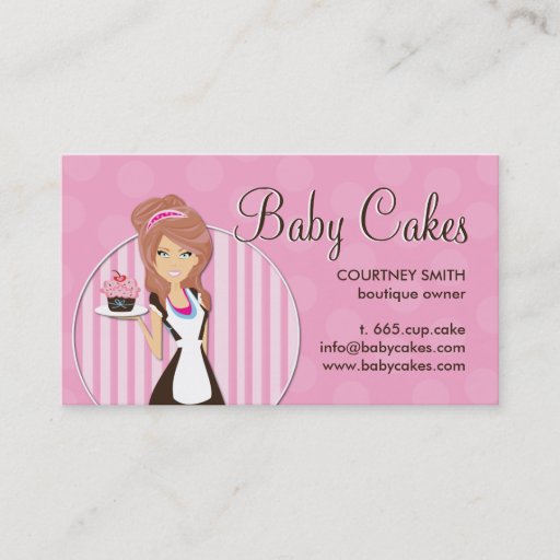 Customizable Cute Cupcake Business Cards