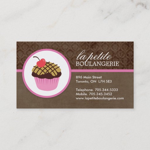 Customizable Cute Cupcake Business Cards