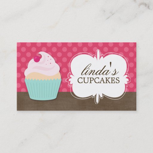 Customizable Cute Cupcake Business Cards