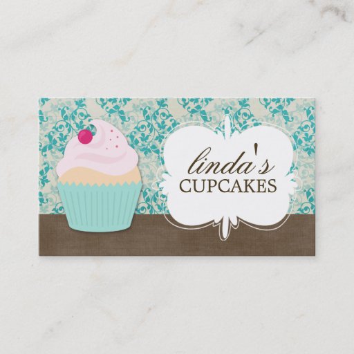 Customizable Cute Cupcake Business Cards