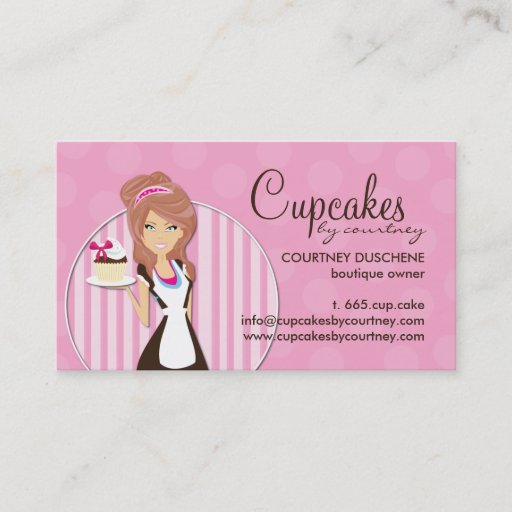 Customizable Cute Cupcake Business Cards