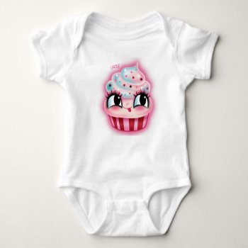 Cute Cupcake By Fluff Baby Bodysuit by FluffShop at Zazzle