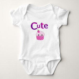 Cute Cupcake Design Baby Bodysuit