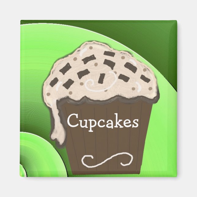 Cute Cupcake Design Magnet (Front)