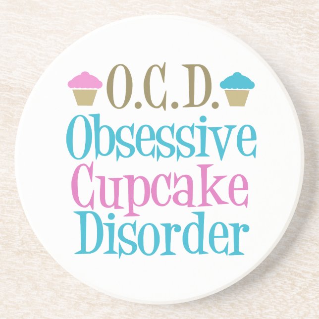 Cute Cupcake Drink Coaster (Front)