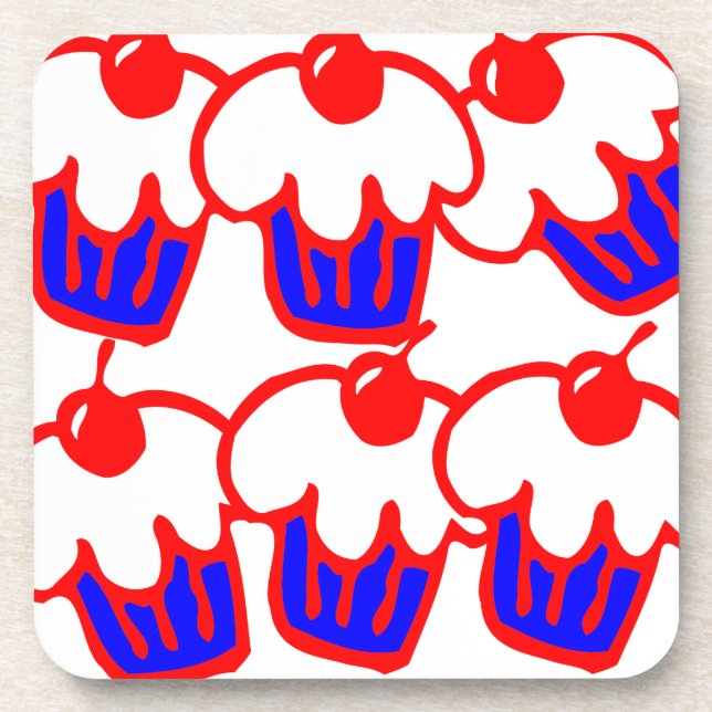 cute cupcake drink coaster (Front)