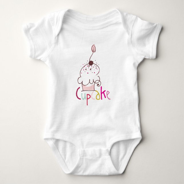 Cute Cupcake Infant Bodysuit (Front)