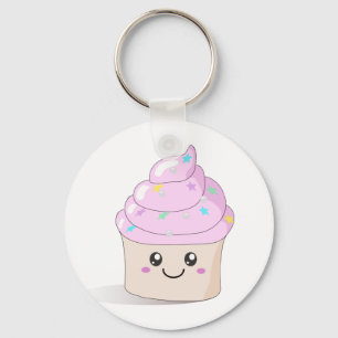 Cute Cupcake Keychain