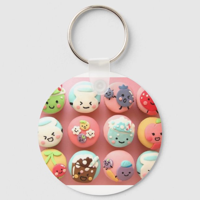 Cute Cupcake Keychain (Front)