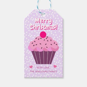 Cute Cupcake - Lavender Candy Christmas Theme