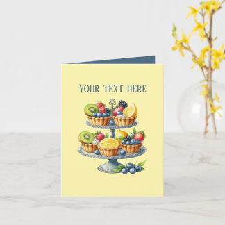 Cute cupcake lovers customizable card