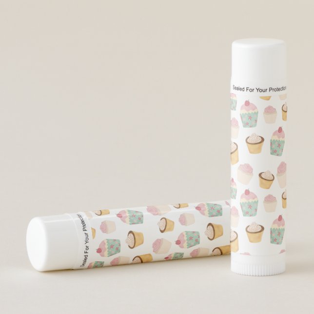 Cute Cupcake pattern Lip Balm (Front)