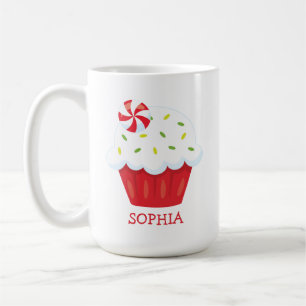 Cute Cupcake Personalized Christmas Mug