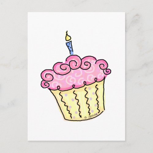 Cute Cupcake Postcard