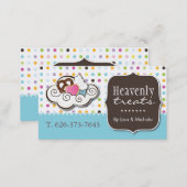 Cute Cupcake, Pretzel and Cookie Business Card (Front/Back)