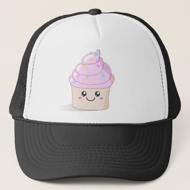 Cute Cupcake Trucker Hat (Front)