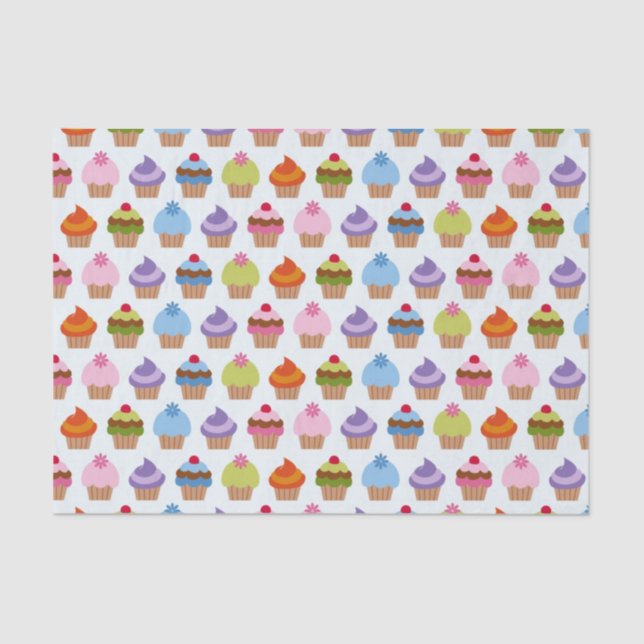Cute Cupcake Variety Tissue Paper (Front)