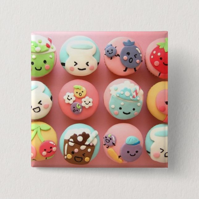 Cute cupcakes button (Front)