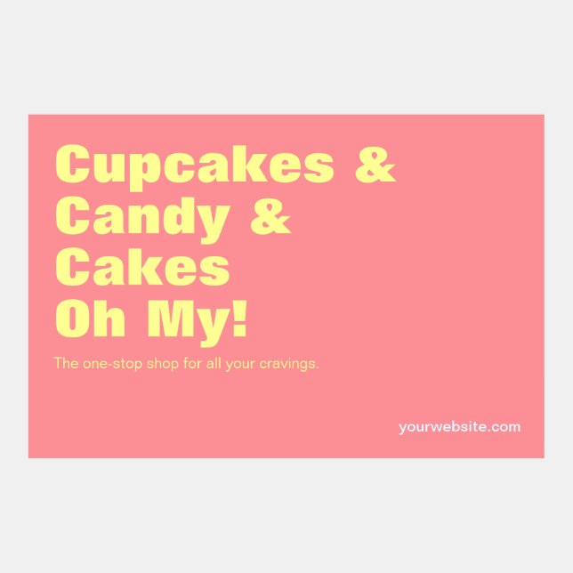 Cute Cupcakes & Candy & Cakes LinkedIn Post (Front)