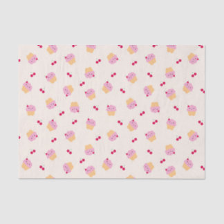 Cute Cupcakes & Cherries Tissue Paper