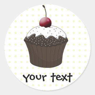 Cute Cupcakes Classic Round Sticker