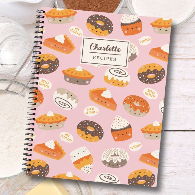 Cute cupcakes, donuts and pies recipe notebook (Creator Uploaded)