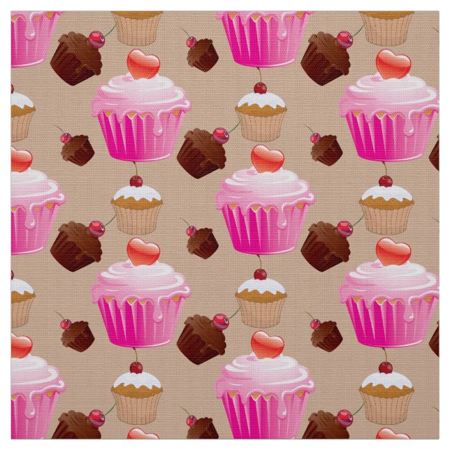 Cute Cupcakes Fabric (Swatch)