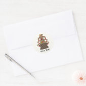 Cute Cupcakes Holiday Gifts Classic Round Sticker (Envelope)