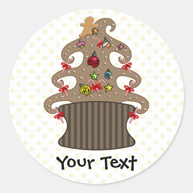 Cute Cupcakes Holiday Gifts Classic Round Sticker (Front)