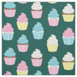 Cute Cupcakes Kids Bakery Treats Fabric