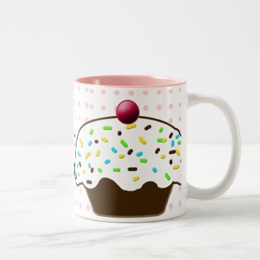 Cute Cupcakes Two-Tone Coffee Mug