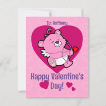 Cute Cupid Bear Valentine's Day Card