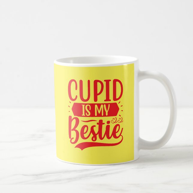 Cute Cupid Bestie Love Design-64504 Coffee Mug (Right)