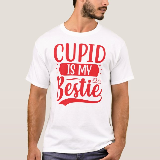 Cute Cupid Bestie Love Design-64504 T-Shirt (Front)