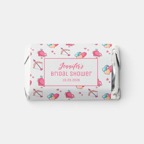 Cute Cupid Bow Arrow Heart Pattern Bridal Shower Hershey's Miniatures