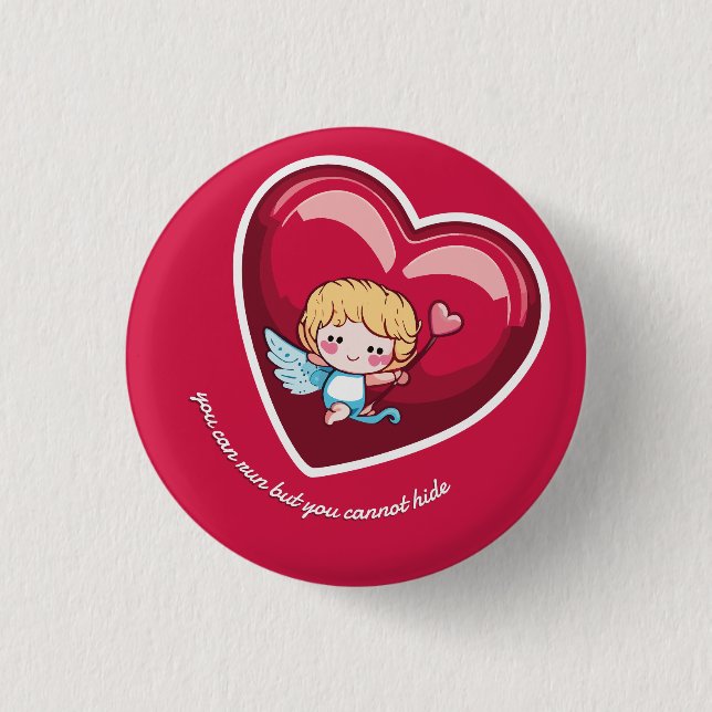 Cute Cupid Button (Front)