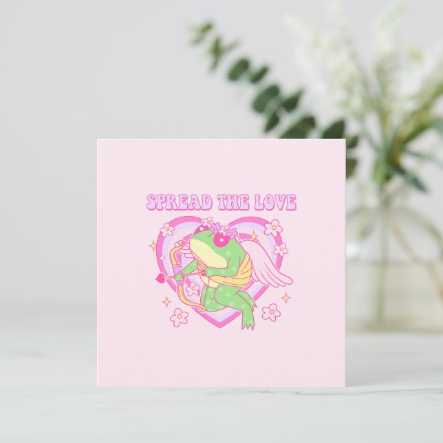 Cute Cupid Frog - Spread the Love (Standing Front)